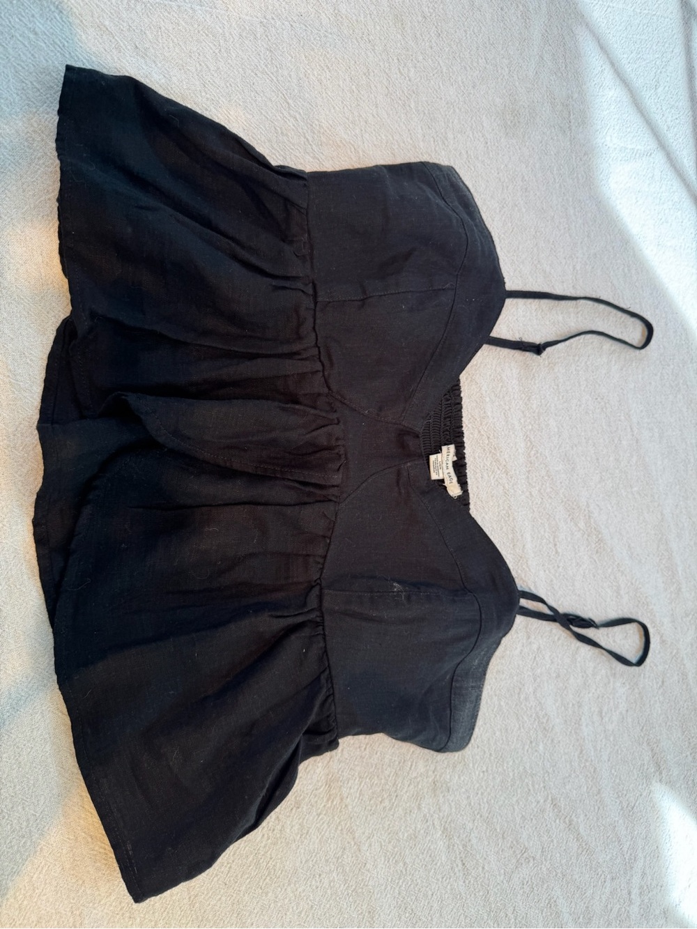 American Eagle Outfitters Black Peplum Camisole